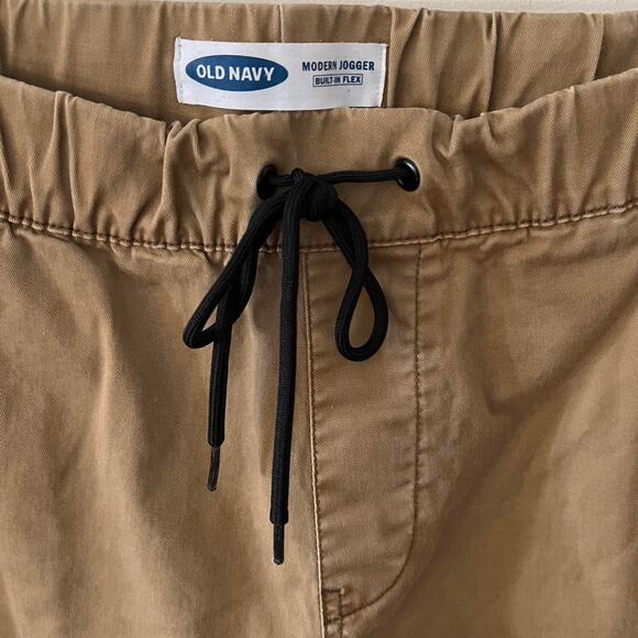 Old Navy Mens Modern Jogger Tan XL VGUC - Picture 4 of 6